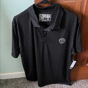 Black Rifle Coffee Company Polo Mens Large Golf‎ Performance Stretch Flex. NWT